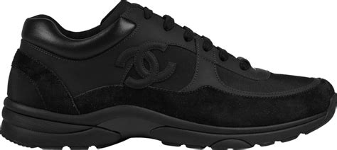 chanel shoe black|Chanel black sneakers women.